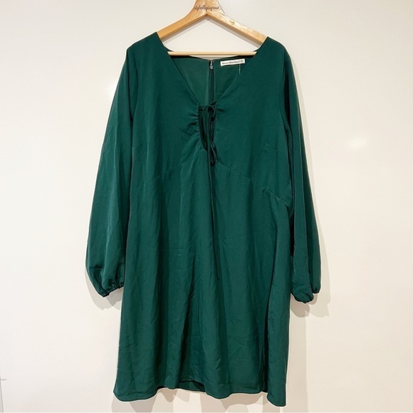 NWT Abercrombie & Fitch Long-Sleeve Strappy Halter Mini Dress - Picture 5 of 15